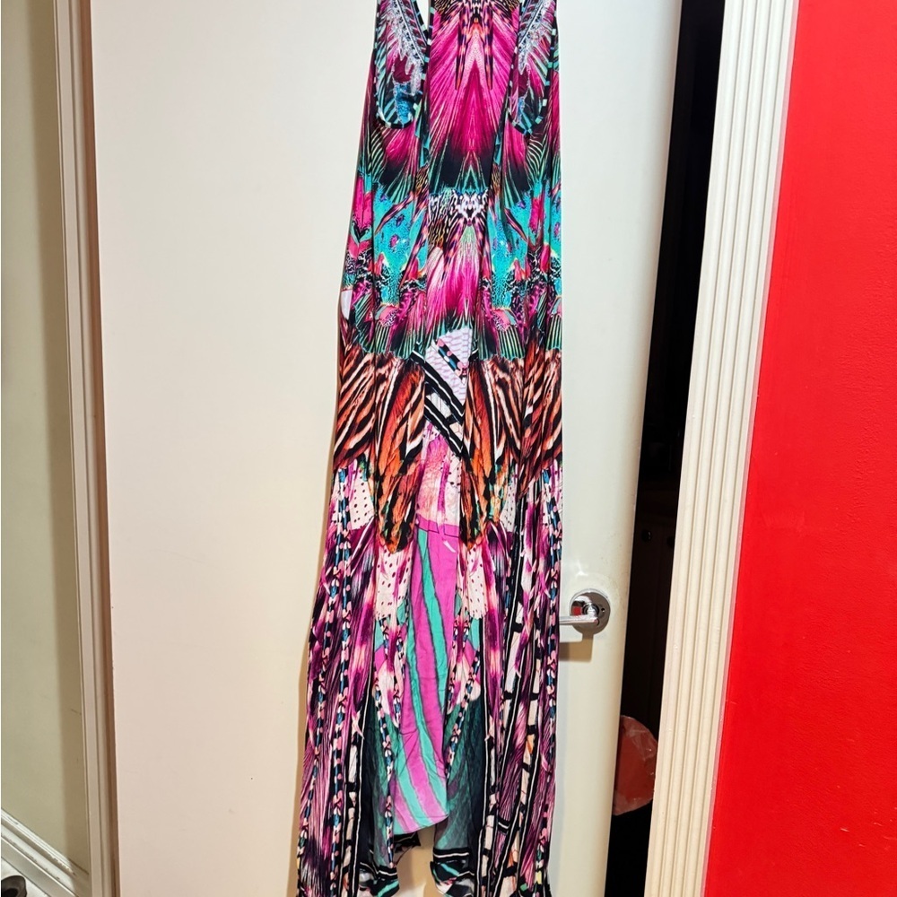 Camilla Vibrant Multicolor Beaded maxi dress. Size small. - Picture 4 of 6